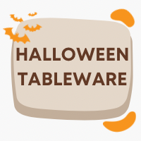 Tableware for Halloween.