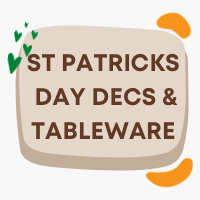 St Patrick's Day decorations and tableware