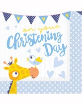Giraffe Christening Decorations and Partyware