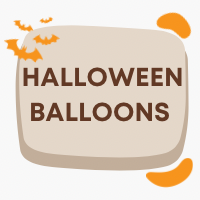 Foil and latex Halloween balloons.