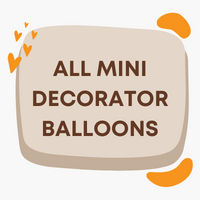 Mini Decorator Air Fill Foil Balloons