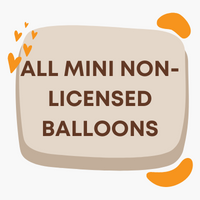 Mini Non Licensed Air Fill Foil Balloons