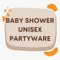 Non-gendered baby shower supplies.
