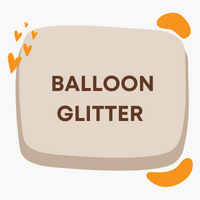 Glitter and glue for customising your balloons.