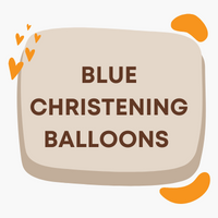 Blue Christening Balloons