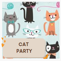 Cat Party Tableware, Decorations And Accessories