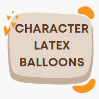 Latex balloons printed with a well known character including Disney.