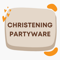 Party Supplies and decorations for a Christening Celebration