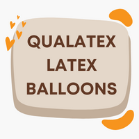 Latex balloons manufactured by Qualatex