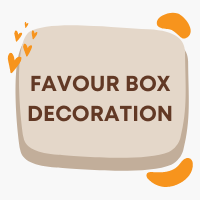 Decorations for your wedding favour boxes