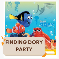 Finding Dory party supplies, balloons and decorations.