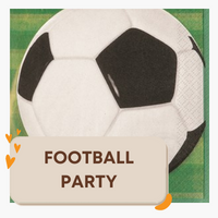 Party supplies and tableware with a Football theme