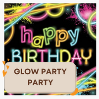 Glow in the dark partyware and decorations!