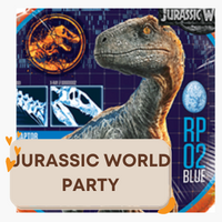 Jurassic World party supplies and decorations