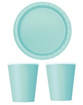 Party Tableware themed in Mint Green