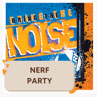 NERF Party tableware and decorations