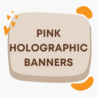 Pink Holographic Party Banners from Oaktree UK