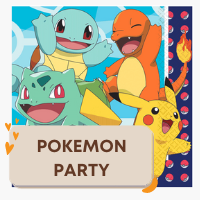Pokemon party supplies and decorations.