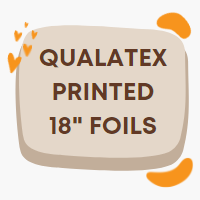 Foil balloons printed with ages and milestones, manufactured by Qualatex.