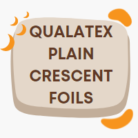 Crescent shaped foil decorator balloons manufactured by Qualatex