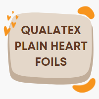 Heart shaped foil decorator balloons manufactured by Qualatex