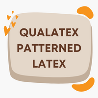 Qualatex latex balloons printed with a pattern.