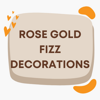 Rose Gold Sparkling Fizz Decorations