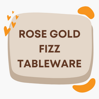 Rose Gold Sparkling Fizz Tableware