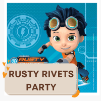Rusty Rivets party tableware and decorations
