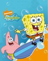 Party supplies and decorations with a SpongeBob Squarepants theme