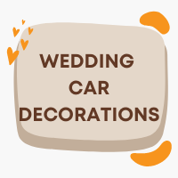 Decorations for your wedding car to celebrate your marriage
