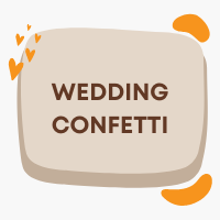 Wedding confetti for table decoration or throwing