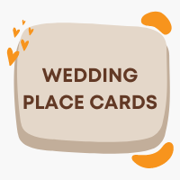 Wedding place cards and holders