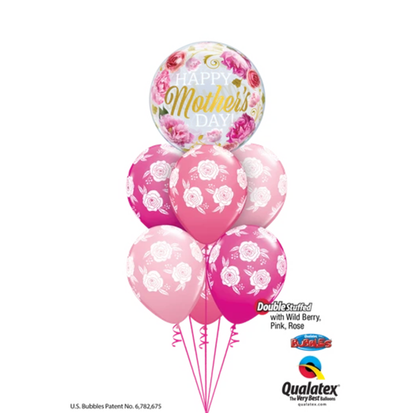 Qualatex Bubbles Stretchy Birthday Polka Dots Balloon Party Helium/Air 22" B14