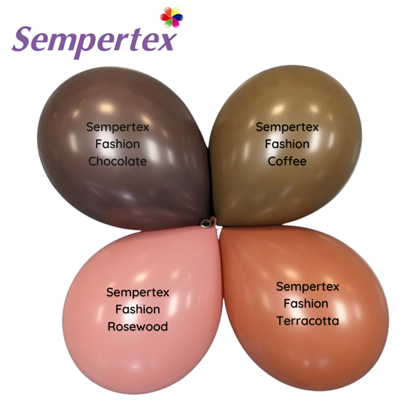 Sempertex Fashion Coffee 18 Latex Balloons 25pk