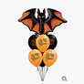 Halloween Glitzy Bat 50" Foil Balloon