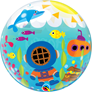Under The Sea Happy Birthday 22" Bubble Balloon