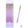 Rose Gold Ombre Long Candles 12pk
