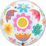 Love You Mum Flowers 22" Printed Bubble Balloon