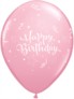 11" Wild Berry and Pink Birthday Shining Star Balloons - 25pk