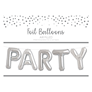 Party Silver Foil Letter Balloon Banner