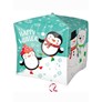 Christmas Penguin & Bear Cubez 15" Foil Balloon