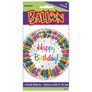 Rainbow Ribbons Happy Birthday 18" Foil Balloon