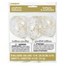 Clear 12" Latex Balloons With Gold Confetti 6pk