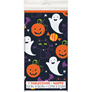 Happy Halloween Cat & Pumpkin Reusable Plastic Tablecover