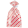 Christmas Red Stripes Cello Bags 20pk