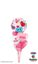 Valentine's Smiley Hearts 22" Bubble Balloon
