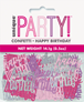Pink Glitz Happy Birthday Foil Confetti 14g
