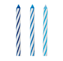 Blue Glitz Happy Birthday Pick & 12 Candles