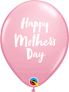 Mother's Day Script Pink & Berry 11" Latex Balloons 25pk
